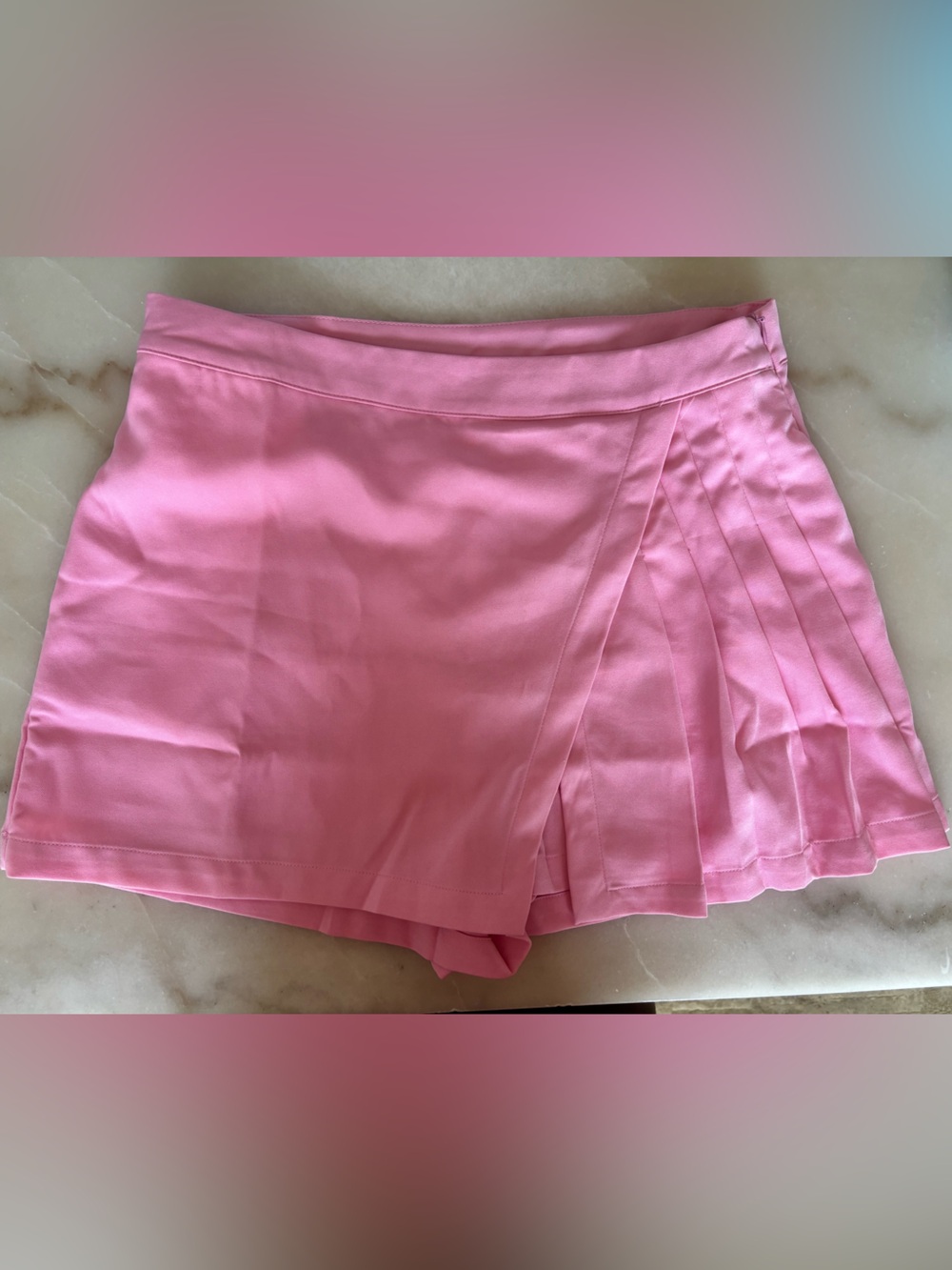 Pink Pleated Skort brand new with pockets